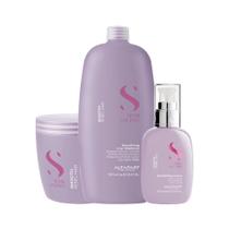 Kit Alfaparf SDL Smooth Smoothing - Shampoo+Máscara+Creme