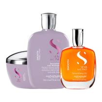 Kit Alfaparf SDL Smooth Smoothing - Shampoo + Máscara + Óleo