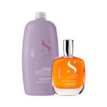 Kit Alfaparf SDLSmooth Smoothing - Sh 1000ml + Óleo 100ml