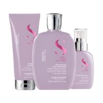 Kit Alfaparf SeDL Smooth - Sh 250ml+Cond 200ml+Creme 125ml