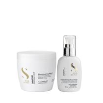 Kit Alfaparf Semi Di Lino Diamond - Máscara 500ml + Fluído 125ml