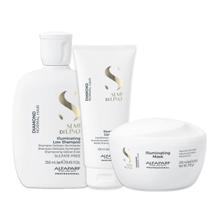 Kit Alfaparf Semi di Lino Diamond -Sh 250ml + Cond 200ml + Másc 200ml Kit Alfaparf Semi di Lino Diamond -Sh 250ml + Cond 200ml + Másc 200ml