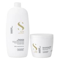 Kit Alfaparf Semi Di Lino Diamond - Shampoo 1L + Máscara 500ml