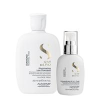 Kit Alfaparf Semi Di Lino Diamond - Shampoo 250ml + Fluído 125ml Kit Alfaparf Semi Di Lino Diamond - Shampoo 250ml + Fluído 125ml