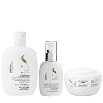 Kit Alfaparf Semi Di Lino Diamond - Shampoo 250ml + Máscara 200ml + Fluído 125ml Kit Alfaparf Semi Di Lino Diamond - Shampoo 250ml + Máscara 200ml + Fluído 125ml
