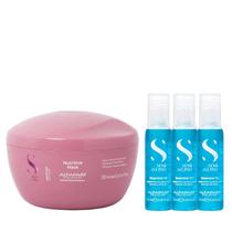 Kit Alfaparf Semi Di Lino Moisture - Máscara 200ml + 3x Ampola 13ml Kit Alfaparf Semi Di Lino Moisture - Máscara 200ml + 3x Ampola 13ml