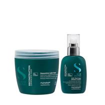 Kit Alfaparf Semi Di Lino Reconstruction - Máscara Suave 500ml + Creme 125ml