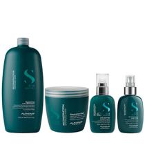 Kit Alfaparf Semi Di Lino Reconstruction - Shampoo 1L + Máscara 500ml + Fluído 125ml + Creme 125ml
