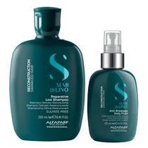 Kit Alfaparf Semi Di Lino Reconstruction - Shampoo 250ml + Fluído 125ml