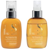 Kit Alfaparf Sunshine Leite Leave-in 125ml + Óleo protetor 125ml Proteção Solar Capilar