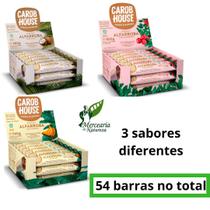 Kit Alfarroba sortido Coco, banana e cranberry 54 barras - Carob House