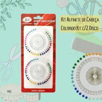 Kit Alfinete de Cabeça Colorido Kit c/2 Disco 630711/F13822-01