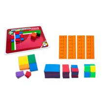 Kit Álgebra Didático com Cubo da Soma e Equações - MMP