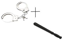 KIT ALGEMA E BASTÃO POLICIAL CARNAVAL unidade