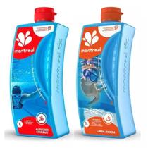 Kit Algicida Choque Montreal + Limpa Borda 1 Litro Piscina Kit Algicida Choque Montreal + Limpa Borda 1 Litro Piscina