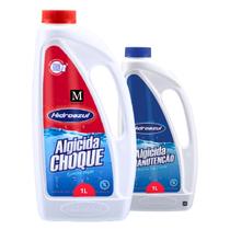 kit Algicida de Choque e Manutenção 1 litro Hidroazul