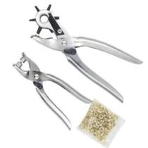Kit alicate 2 em 1 furador vazador de couro com 100 ilhós ajuste profissional completo Kit alicate 2 em 1 furador vazador de couro com 100 ilhós ajuste profissional completo