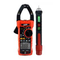 Kit Alicate Amperímetro Digital Corrente Tensão Continuidade Ncv Diodo Rms Va-901 Portátil Fasímetro Trifásico Spi-400