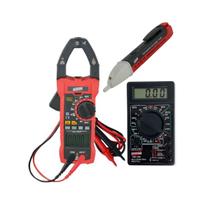 Kit Alicate Amperímetro Digital True Rms Va-905 Multímetro Tensão Corrente Md-300 Detector Tensão Tv-600 Instrutherm