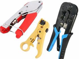 KIT alicate compressão+ alicate grimpar RJ45 RJ11+ DECAPADOR KIT alicate compressão+ alicate grimpar RJ45 RJ11+ DECAPADOR