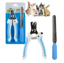 Kit Alicate Corte de Unhas e Lixa para Higiene Pets Pratico