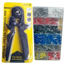 Kit alicate crimpar 6-4 e estojo de terminais Kit alicate crimpar 6-4 e estojo de terminais