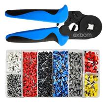 Kit Alicate Crimpar C/1200 Terminal Ilhós 0,25 A 10Mm Kit Alicate Crimpar C/1200 Terminal Ilhós 0,25 A 10Mm