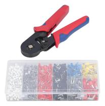 Kit Alicate Crimpar Prensa E Terminais Ilhós 1200 Unidades