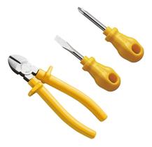 Kit Alicate de Corte Diagonal 6 Tramontina + Chave de Fenda Toco + Chave Philips Toco Kit Alicate de Corte Diagonal 6 Tramontina + Chave de Fenda Toco + Chave Philips Toco