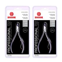 Kit Alicate De Cutícula Mundial Inox Profissional 722 - 2 Unidades