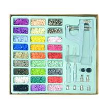Kit Alicate De Pressão 3 Em 1 + Botões Plástico Ilhós TIFFANY Kit Alicate De Pressão 3 Em 1 + Botões Plástico Ilhós TIFFANY