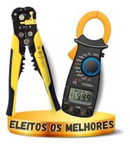 Kit Alicate Desencapador De Fios + Alicate Amperímetro Digit