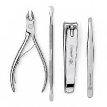 Kit Alicate Espatúla 778-E Cortador de Unha e Pinça em Aço Inox Mundial