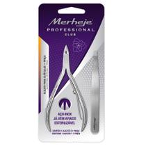 Kit Alicate para Cutículas Profissional + Pinça Merheje