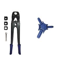 Kit Alicate Prensa 16mm 20mm e 26mm + Escareador