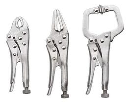 Kit Alicate Pressão 3 Peças Ferramenta Manutenção Titanium Kit Alicate Pressão 3 Peças Ferramenta Manutenção Titanium