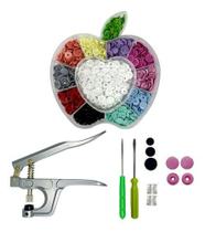 Kit Alicate Pressão Prega Botão Ritas + 130 Botões Rita 12mm Kit Alicate Pressão Prega Botão Ritas + 130 Botões Rita 12mm