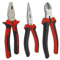 Kit Alicates Aço Forjado 3 peças Alicate universal 8P Alicate de corte diagonal e Alicate de bico 6P Kit Alicates Aço Forjado 3 peças Alicate universal 8P Alicate de corte diagonal e Alicate de bico 6P