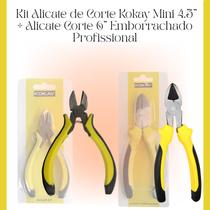 Kit Alicates Kokay Mini 4.5, Corte Diagonal 6 para Eletrônica e Reparos