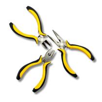 Kit Alicates Mutiuso Precisão, Mini, 1 Alicate de Bico, 1 Alicate de Corte e 1 ALicate Universal