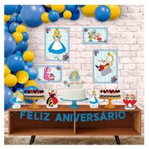 Kit Alice País Maravilhas Decoração Festa Infantil Mágica