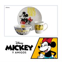 Kit Alimentação 3 Peças Personalizado Mickey Minnie Disney Kit Alimentação 3 Peças Personalizado Mickey Minnie Disney
