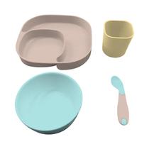 Kit Alimentação 4 em 1 Colors Neutro - Clingo Kit Alimentação 4 em 1 Colors Neutro - Clingo