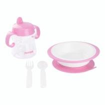 Kit Alimentação 4 Peças Pimpolho Bebe Enxoval Neném Papinha
