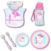 Kit alimentacao 5 peças unicornio - buba