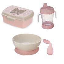 Kit Alimentação Baby 4m + Farmacinha Tampa c/ Trava BPA Free Kit Alimentação Baby 4m + Farmacinha Tampa c/ Trava BPA Free