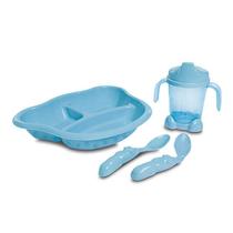 Kit Alimentação Bebê Criança Ursinho 4 Peças Copo + Prato + 2 Colheres Adoleta Bebê Kit Alimentação Bebê Criança Ursinho 4 Peças Copo + Prato + 2 Colheres Adoleta Bebê
