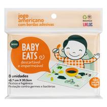 Kit Alimentação Bebê Crianças Jogo Americano adesivo 8 uni Munchkin adesivo