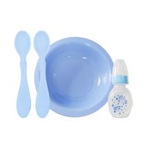 Kit Alimentação Bebe Pratinho +chuquinha Mamadeira 60ml Bebe