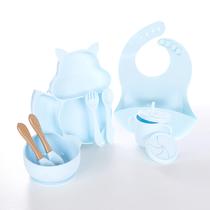 Kit alimentação bebe silicone esquilinho 10 pcs